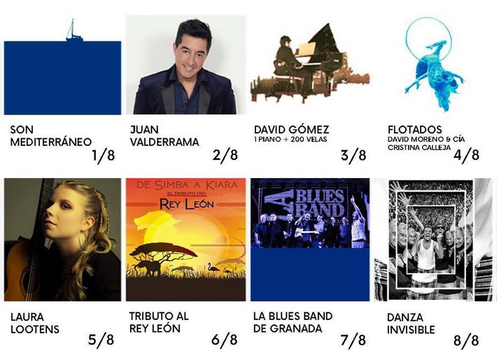 El I Festival Noches en el Castillo de La Herradura ofrece desde este miércoles un programa de actuaciones en el que destacan Juan Valderrama o Danza Invisible. 